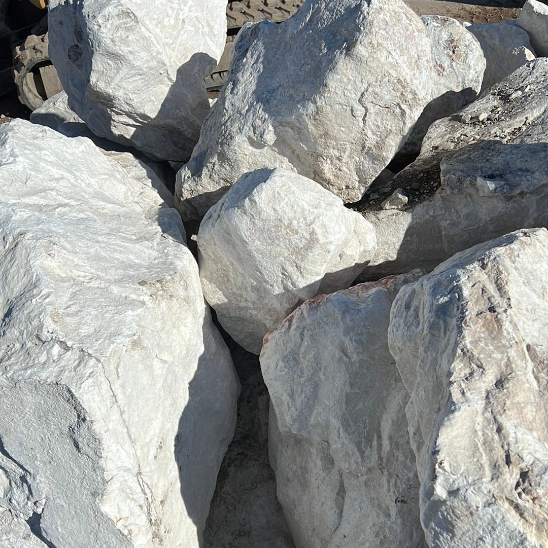 Boulders White Marble – Asphalt Materials