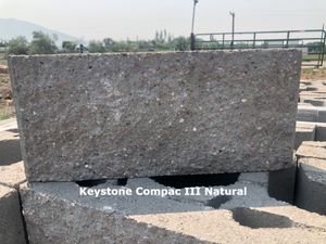 Retaining Wall Block Keystone Compac III (Gravity Wall) Natural Color ...