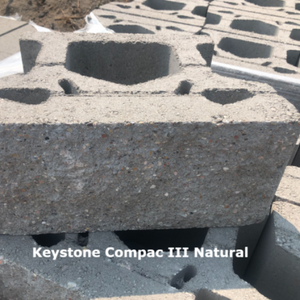 Retaining Wall Block Keystone Compac III (Gravity Wall) Natural Color ...